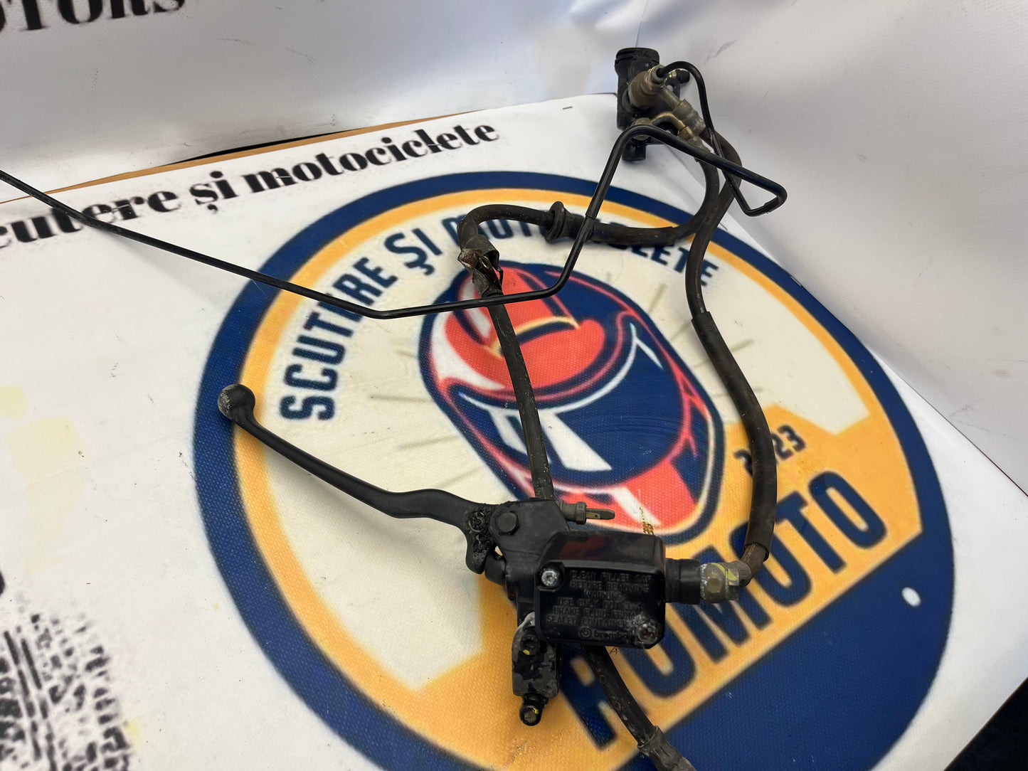 Maneta - pompa de frana si distribuitor - conducta Piaggio X9