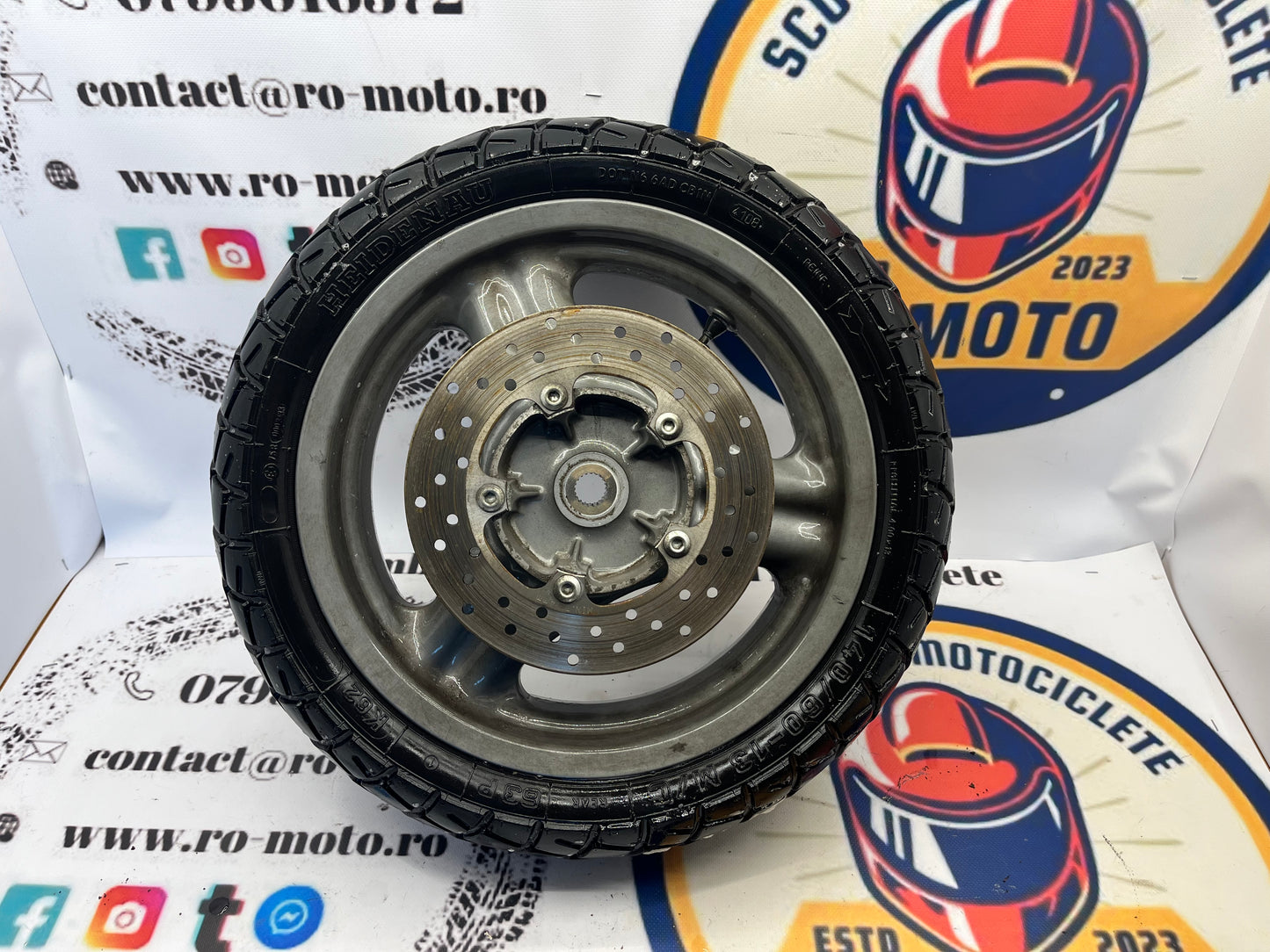 Roata Janta Anvelopa Disc Yamaha Maxster MBK Thunder 140 60 13