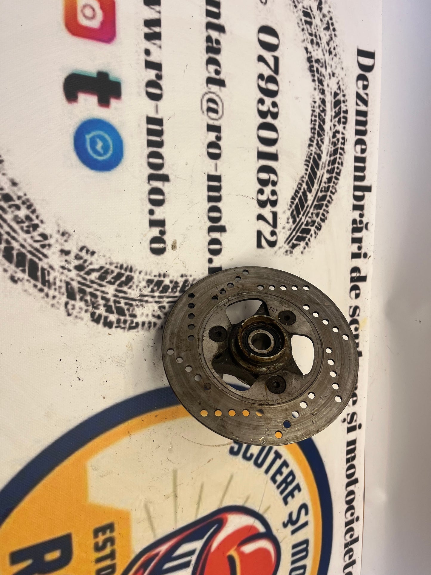 Butuc si disc frana fata Peugeot Speedfight