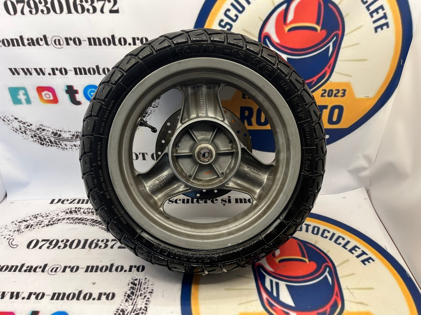 Roata Janta Anvelopa Disc Yamaha Maxster MBK Thunder 140 60 13