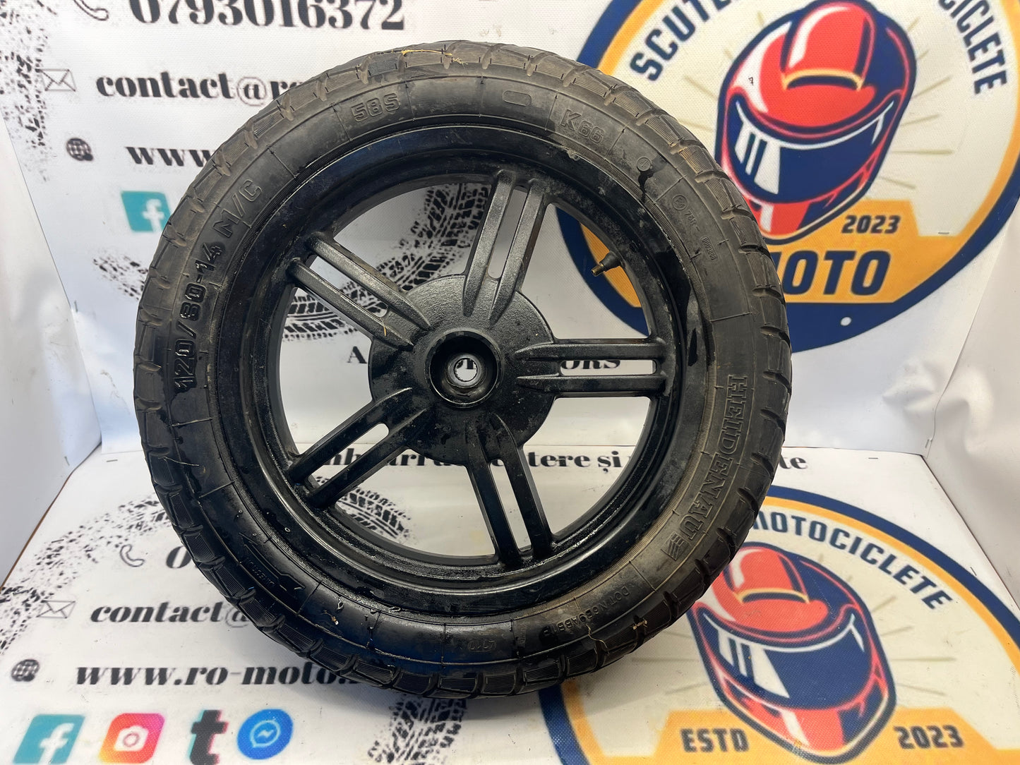 Roata spate - Janta - Anvelopa 120 80 14 Kymco Agility City II