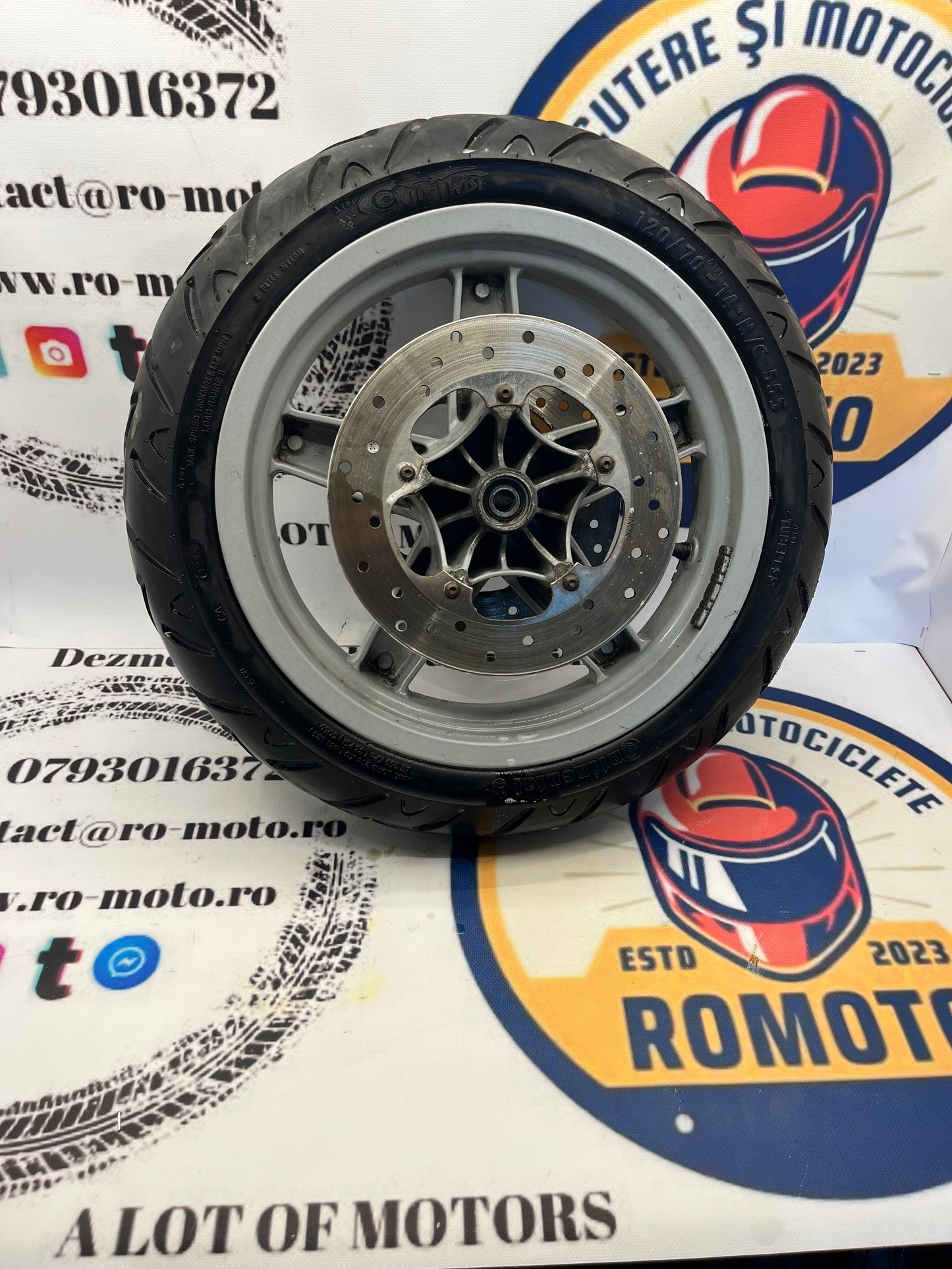 Roata - Janta - Anvelopa - Disc frana Piaggio X9 120 70 14