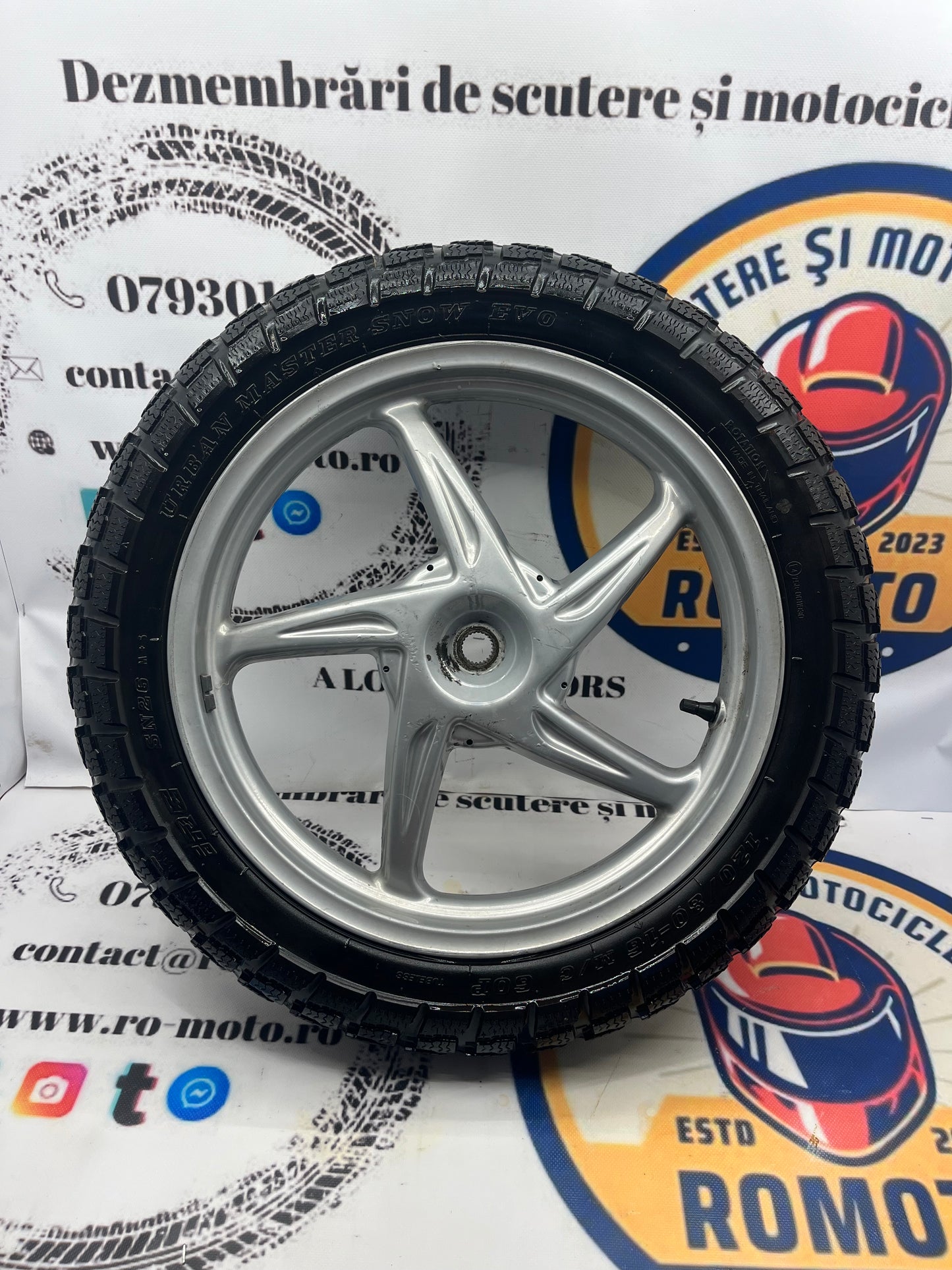 Roata spate - Janta + anvelopa 120 80 16 de iarna Honda SH 125i
