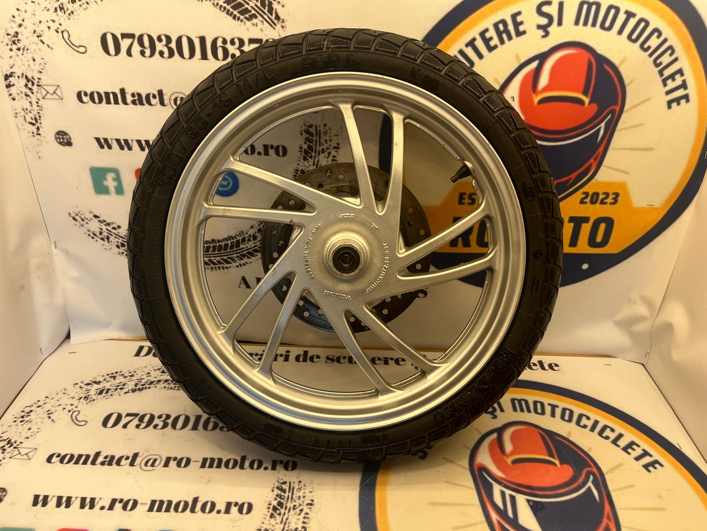 Roata - Janta fata - Anvelopa 100 80 16 Honda SH 125i 2013-2017